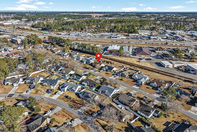 birds eye view of property featuring a residential view