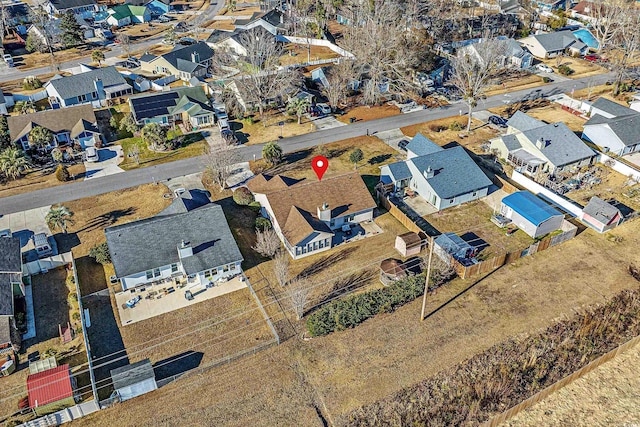 birds eye view of property featuring a residential view