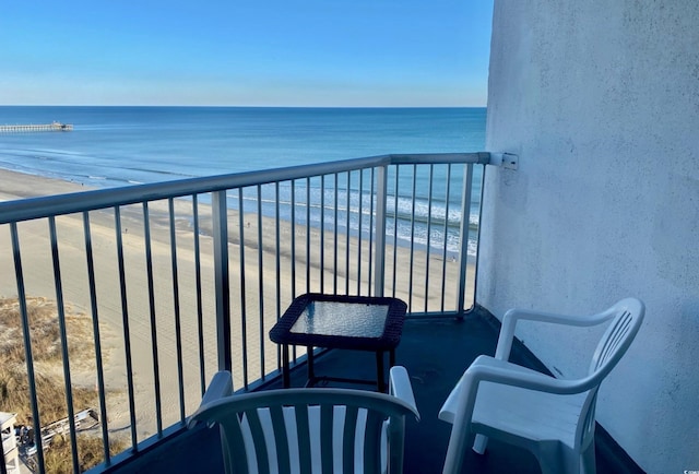 9550 Shore Dr Unit 1226, Myrtle Beach, SC 29572 - balcony featuring a water view