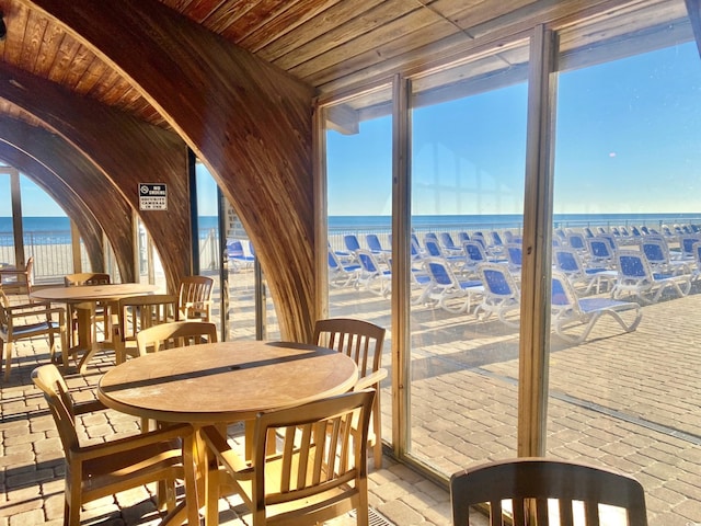 9550 Shore Dr Unit 1226, Myrtle Beach, SC 29572 - sunroom featuring a water view