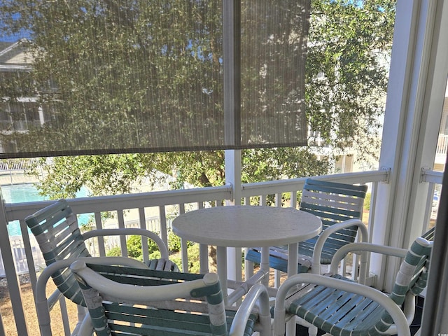 view of sunroom / solarium