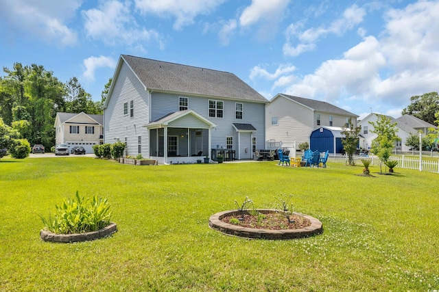 view of rear view of property