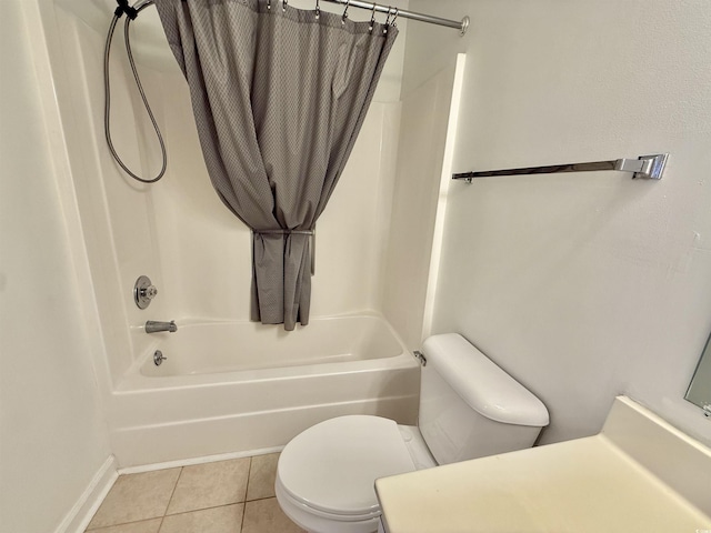 4273 Santolina Way Unit E, Murrells Inlet, SC 29576 - full bath with shower / bath combination with curtain, toilet, vanity, and tile patterned floors
