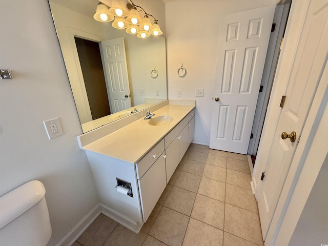 4273 Santolina Way Unit E, Murrells Inlet, SC 29576 - bathroom featuring toilet, tile patterned floors, baseboards, and vanity