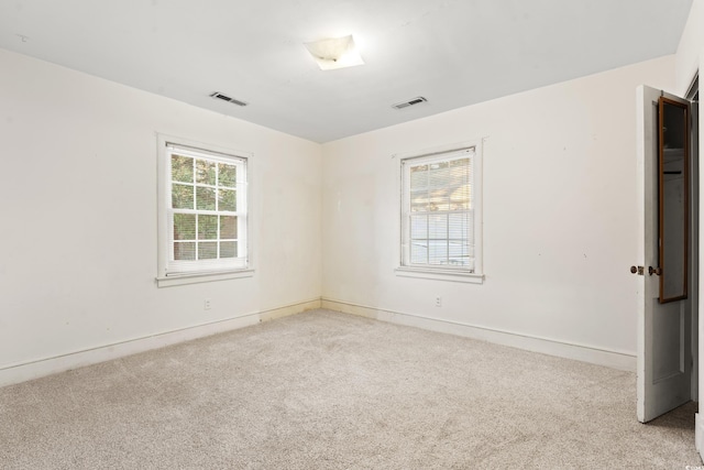 view of carpeted empty room