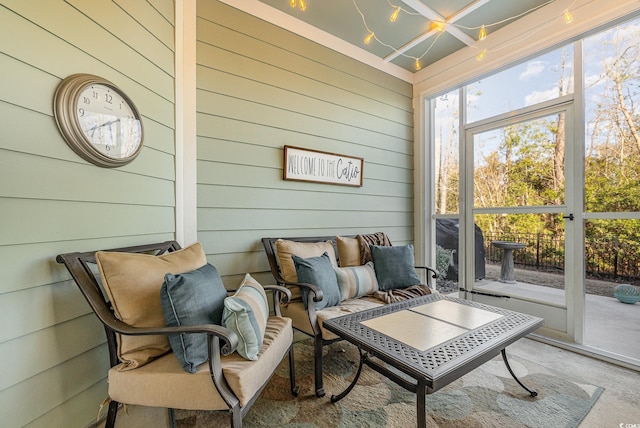 view of sunroom / solarium