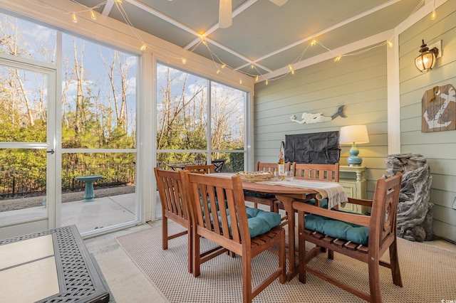 view of sunroom / solarium