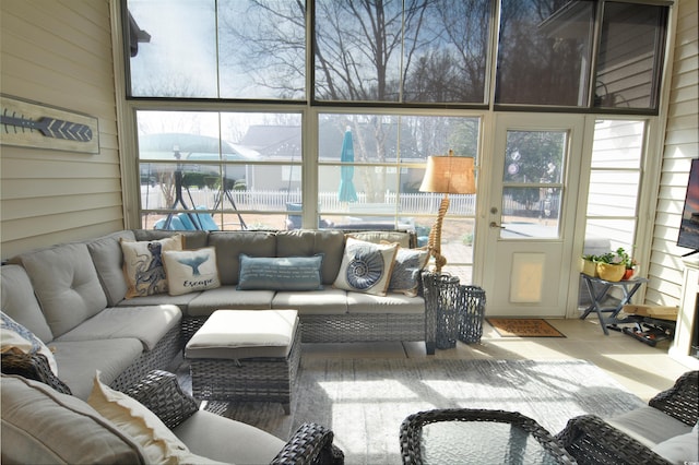 view of sunroom / solarium