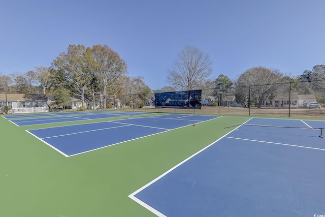 view of sport court featuring basketball court