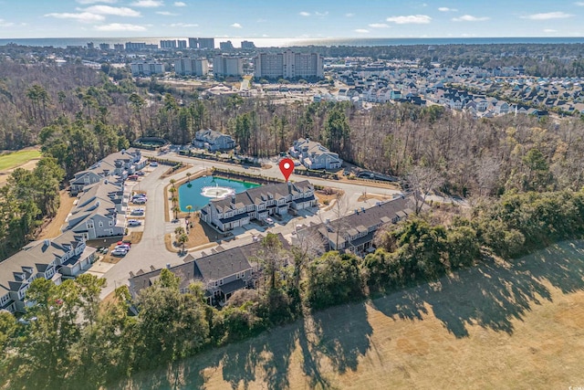 birds eye view of property