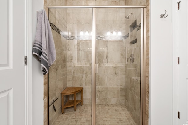 bathroom with walk in shower