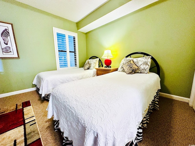 bedroom with carpet floors