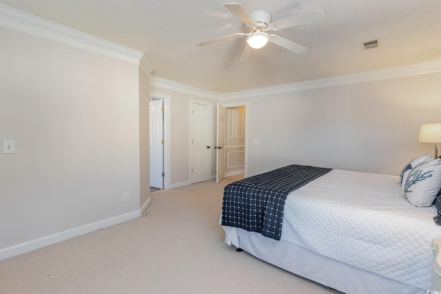 4384 Daphne Ln Unit H, Murrells Inlet, SC 29576 - bedroom featuring crown molding, carpet, baseboards, and ceiling fan