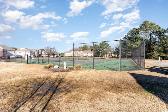 view of tennis court
