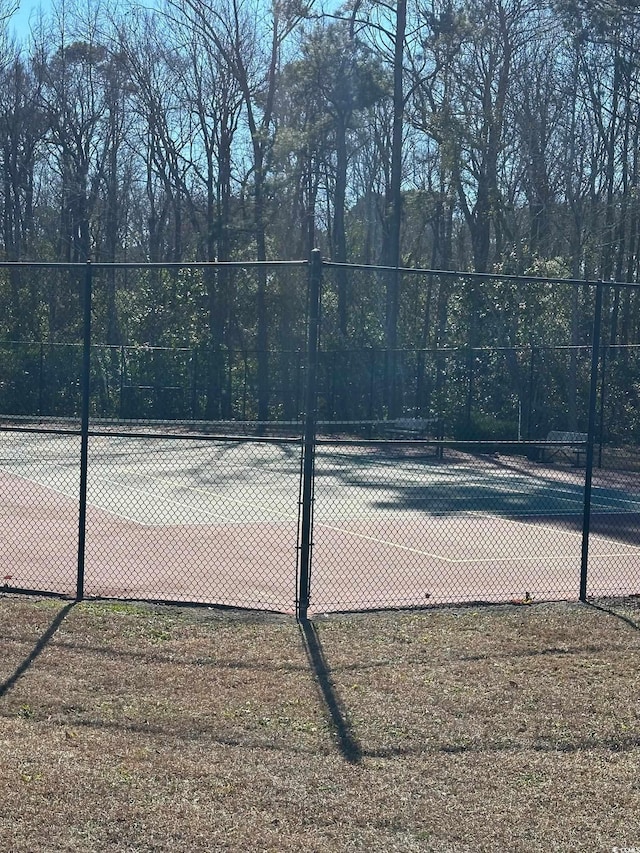 view of tennis court