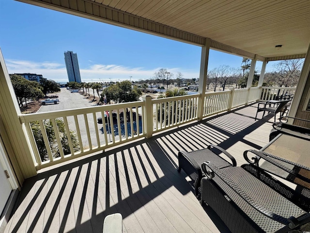 view of wooden terrace