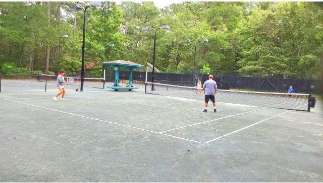 view of tennis court