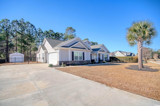 view of front of house featuring a garage