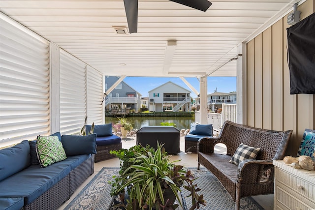 view of patio / terrace with outdoor lounge area