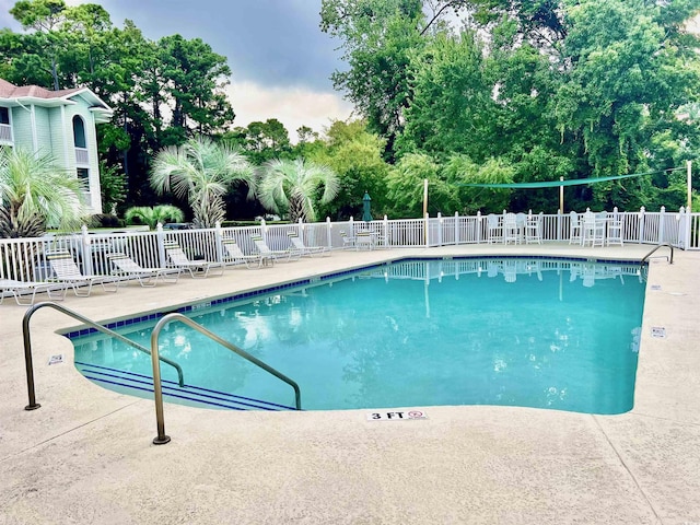 view of pool with a patio area