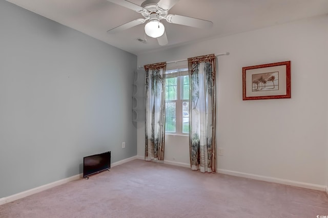 880 Fairway Dr Unit 302Bb, Longs, SC 29568 - spare room with light colored carpet, ceiling fan, and baseboards