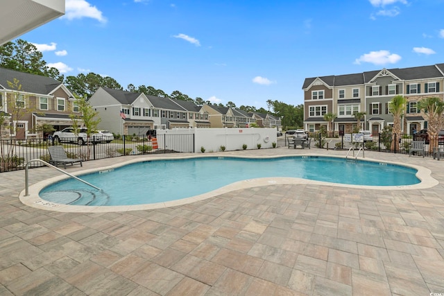 view of pool with a patio