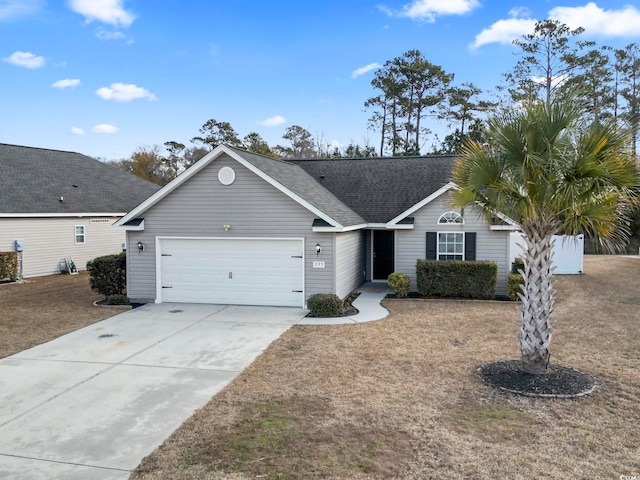 ranch-style house with a garage