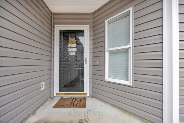 view of entrance to property