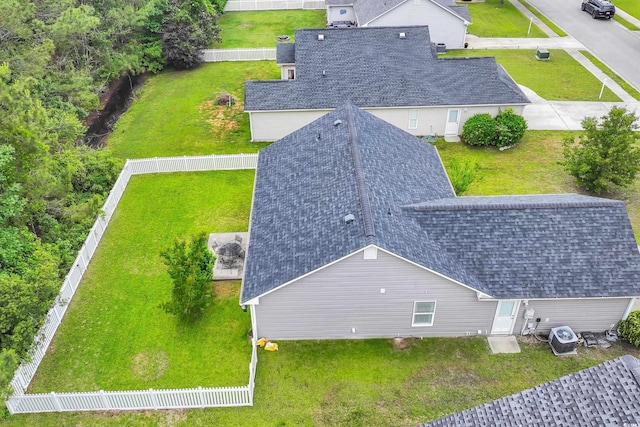 view from above of property
