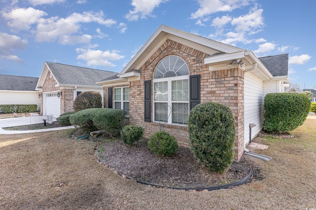 view of home's exterior with a garage