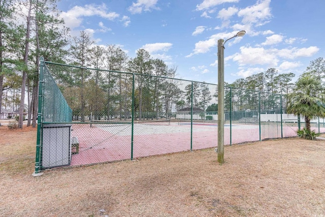 view of sport court