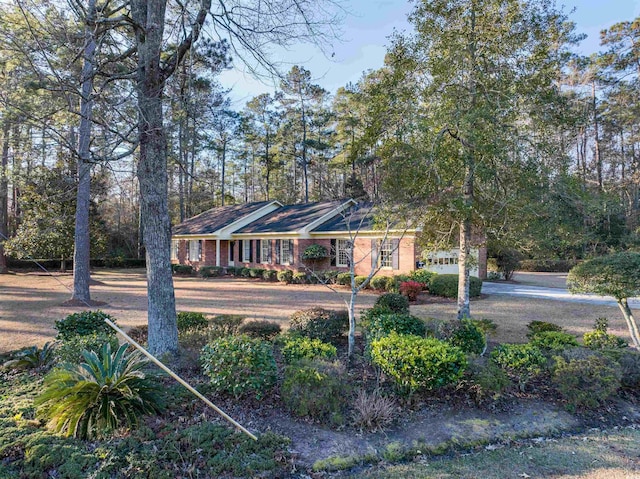 view of front of house with driveway