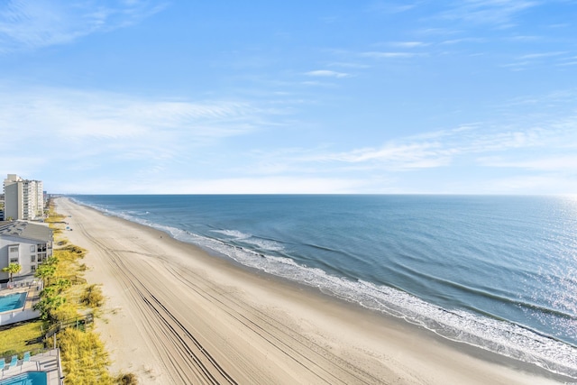 water view featuring a view of the beach