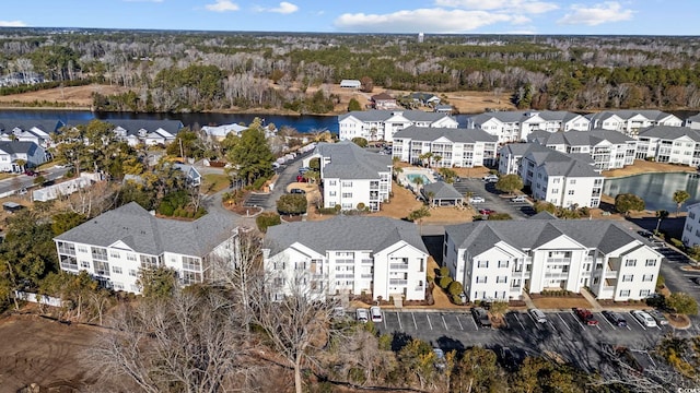 901 W Port Dr Unit 1706, North Myrtle Beach, SC 29582 - aerial view with a water view and a residential view