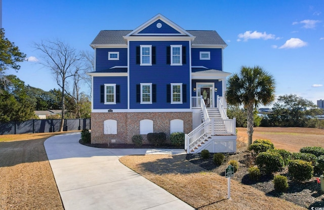 view of front of home