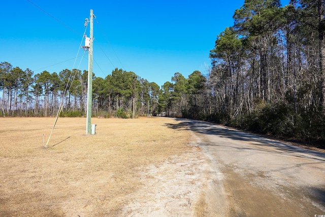 view of road