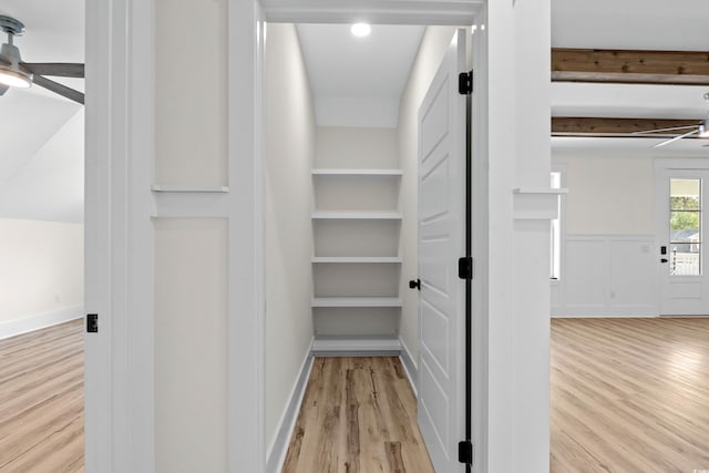 7053 Byrnes Ln, Myrtle Beach, SC 29588 - interior space with wood finished floors and ceiling fan
