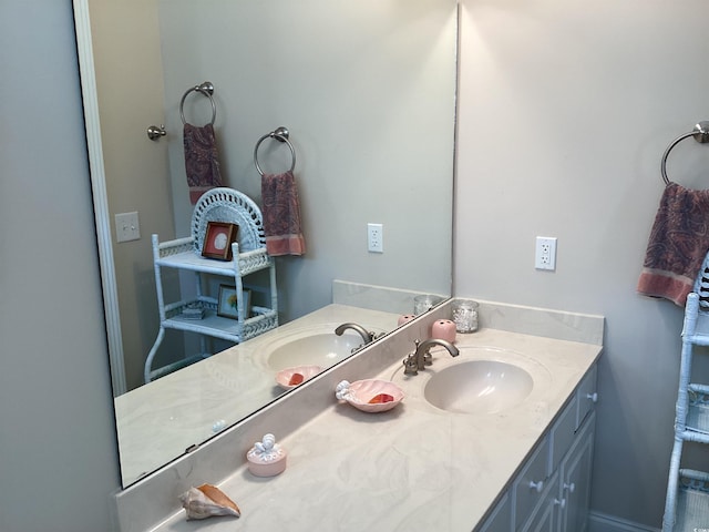 bathroom with vanity