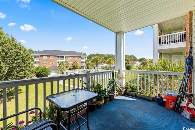 view of balcony