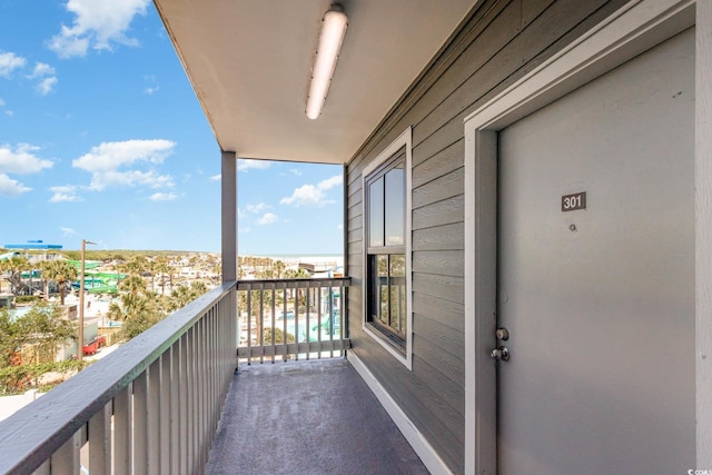 view of balcony