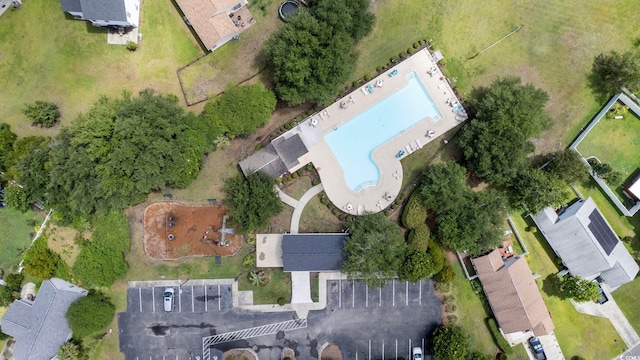 4821 Southgate Pkwy, Myrtle Beach, SC 29579 - aerial view of property and surrounding area featuring a pool area