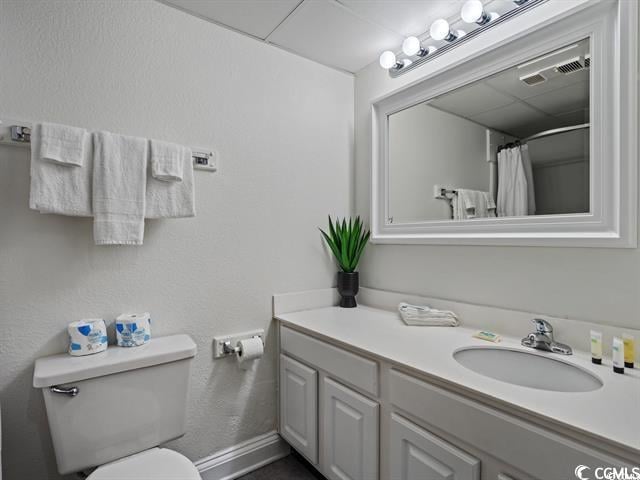 1205 S Ocean Blvd Unit 50412, Myrtle Beach, SC 29577 - bathroom featuring vanity and a shower with curtain