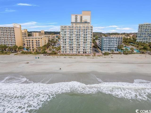 1205 S Ocean Blvd Unit 50412, Myrtle Beach, SC 29577 - view of property with a view of city and view of water and beach