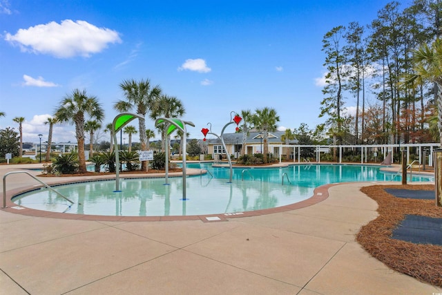 view of pool with a patio area