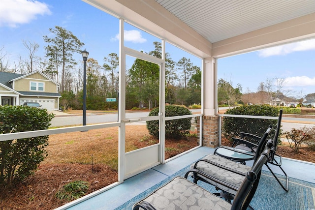 view of sunroom / solarium