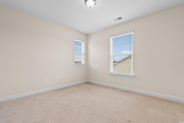 view of carpeted empty room