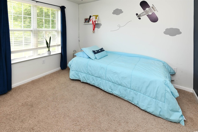 bedroom featuring carpet floors