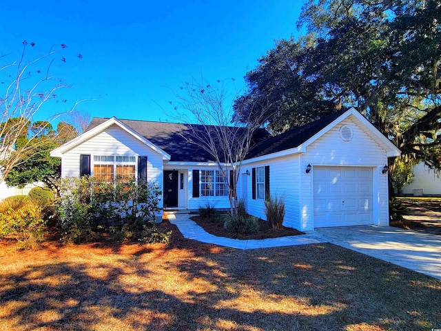 ranch-style house with a garage