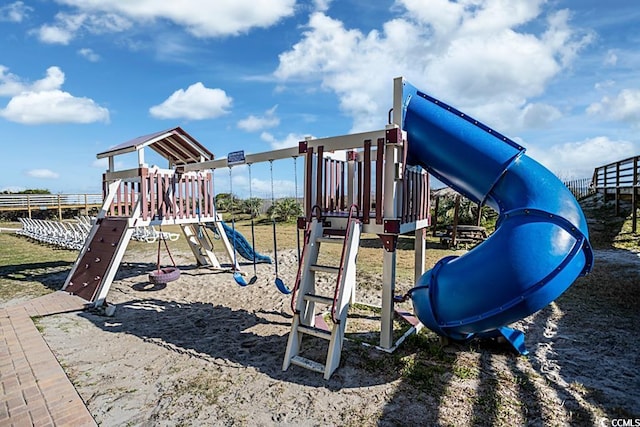 view of jungle gym