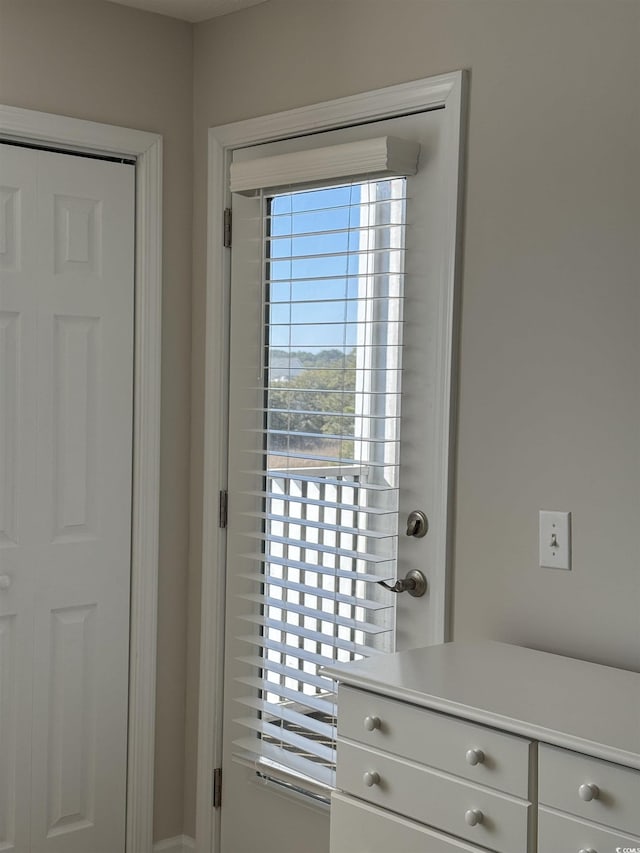 view of doorway to outside